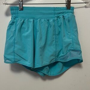 Lululemon Athletica Turquoise Athletic Shorts